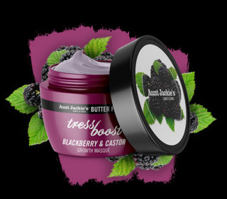 Aunt Jackie's Butter Fusions TRESS BOOST Blackberry & Castor Growth Masque 227g/8oz