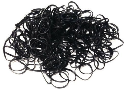 Rubber Bands 200pcs Black Beauty Queens Cosmetics