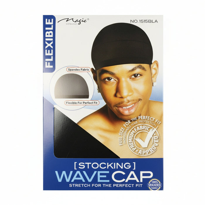 🧢 Magic Collection Stocking Wave Cap 1515BLA | Comfortable Wave Cap Fit