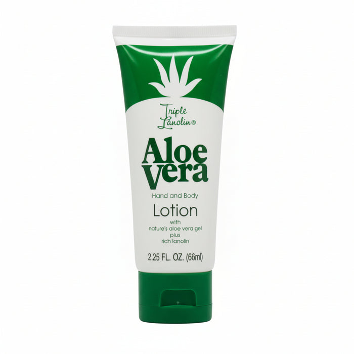 Lotion pour les mains et le corps à l'aloe vera triple lanoline 2,25 oz/66 ml