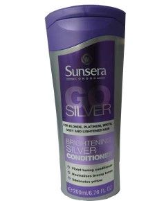 SUNSERA LONDON SILVER BRIGHTENING SILVER CONDITIONER 200ML 6.76OZ