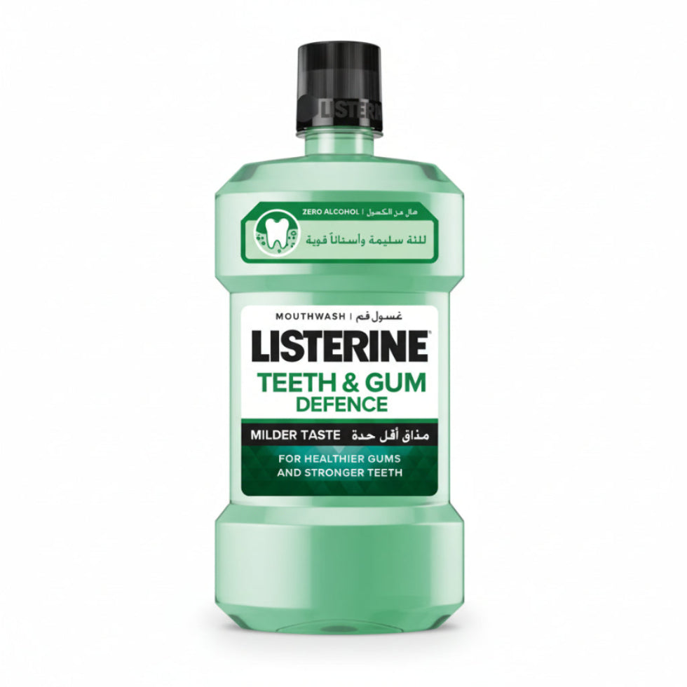 listerine teeth gum defence milder taste mouthwash 6 in 1 oral care 500ml
