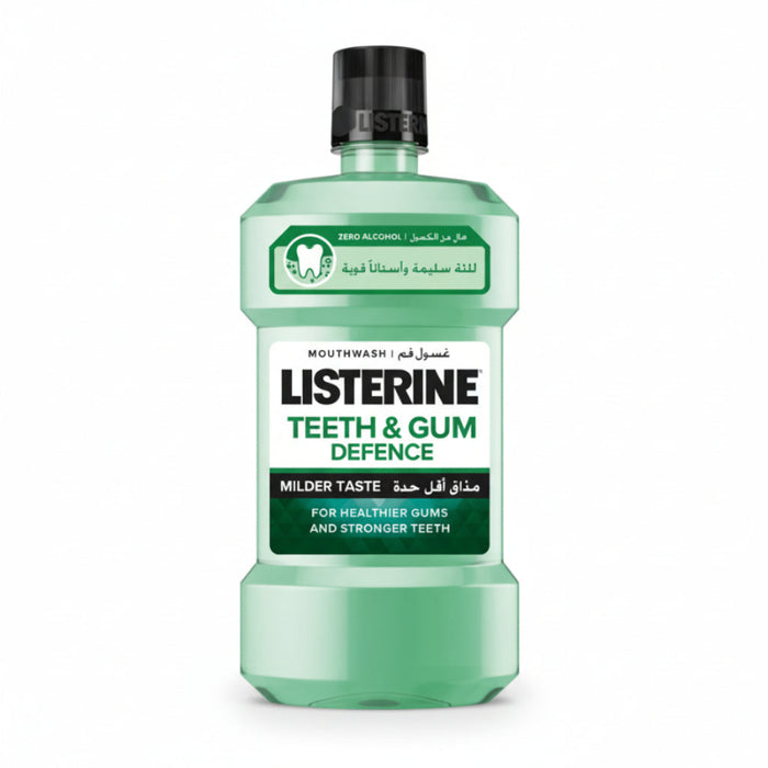 listerine teeth gum defence milder taste mouthwash 6 in 1 oral care 500ml