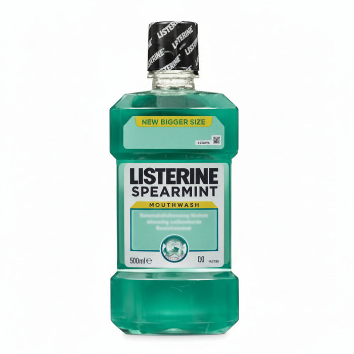 listerine spearmint mouthwash fresh breath germ protection oral care 500ml