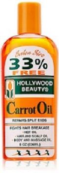 Hollywood Beauty Carrot Oil Repairs Split Ends 236ml/8oz