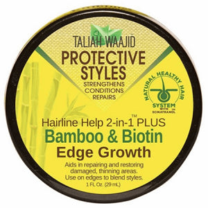 Taliah Waajid Protective Styles Hairline Help 2-in-1 Plus Bamboo & Biotin Edge Growth 1oz/29ml