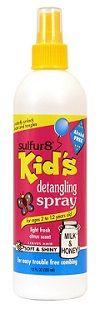 Sulfur8 Kids Detangling Spray 355ml/12oz
