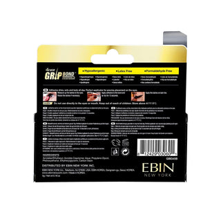 Grip Bond Latex-Free Eyelash Adhesive Black/Dries Dark, 0.18oz