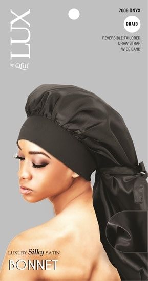 Lux By Qfitt Luxury Silky Satin Braid Bonnet