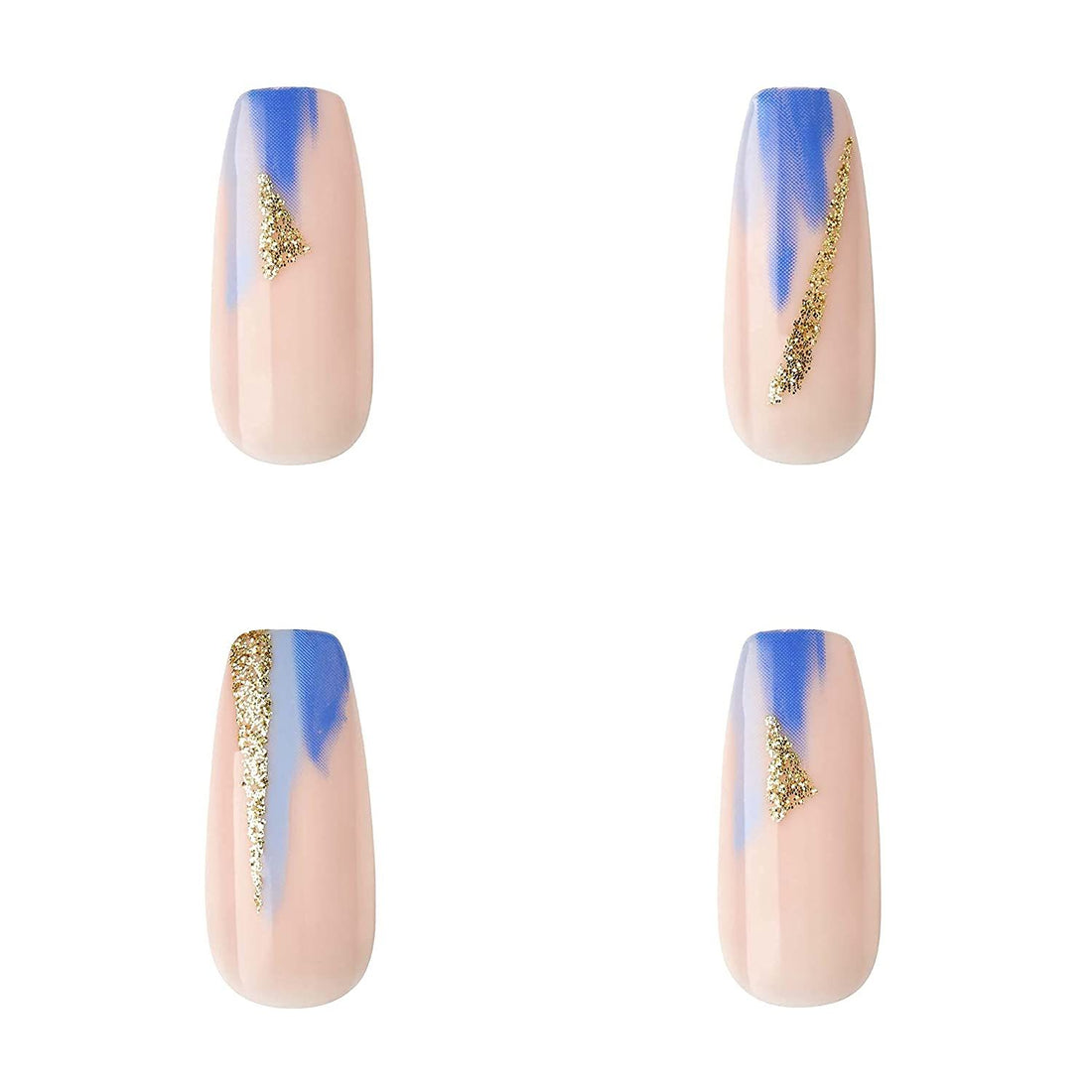 Gold Finger Gel Glam 24 Nails