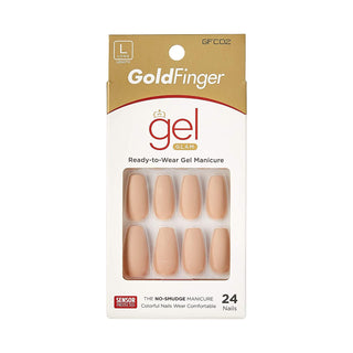 Gold Finger Gel Glam 24 Nails