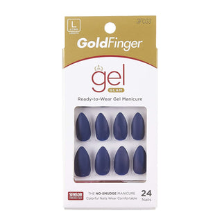 Gold Finger Gel Glam 24 Nails