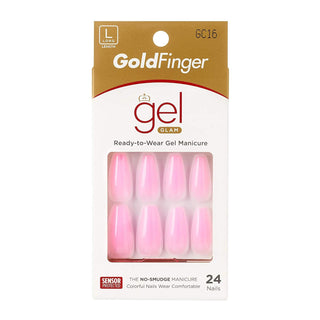 Gold Finger Gel Glam 24 Nails
