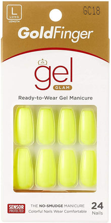 Gold Finger Gel Glam 24 Nails