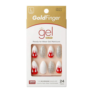 Gold Finger Gel Glam 24 Nails