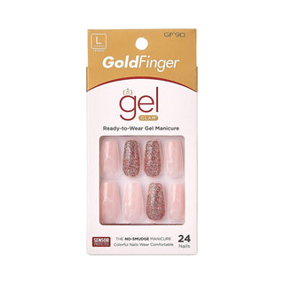 Gold Finger Gel Glam 24 Nails