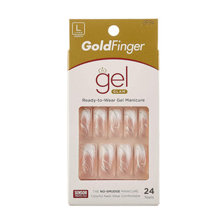 Gold Finger Gel Glam 24 Nails