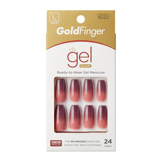 Gold Finger Gel Glam 24 Nails