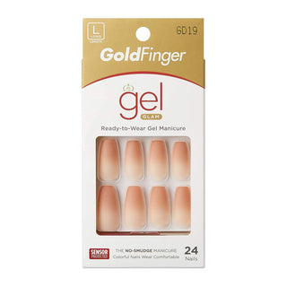 Gold Finger Gel Glam 24 Nails