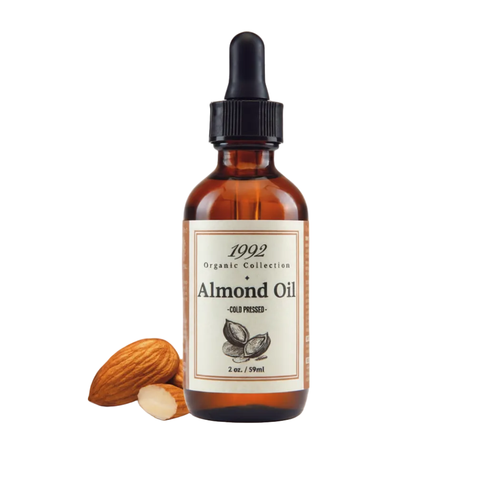 1992 organic almond oil 2oz hair skin nourishing lightweight natural oil treatment