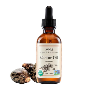 1992 organic castor oil 2oz USDA certified cold pressed hair growth skin care oil