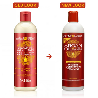 Creme of nature argan oil intensive conditioning treatment 591ml deep repair hair mask hydrating strengthening treatment for dry damaged hair soft smooth healthy hair care