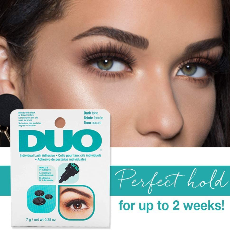 duo individual lash adhesive dark tone 7g waterproof long lasting eyelash glue for natural seamless lash application
