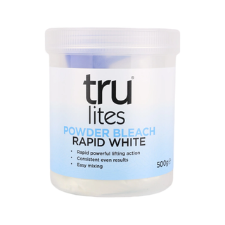 truzone trulites rapid white powder bleach 500g professional protein enriched hair lightener for highlights full bleach and salon tone correction treatment