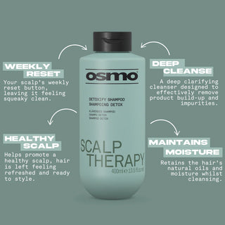 Osmo Scalp Therapy Detoxify Shampoo 400ml | Deep Cleansing Scalp Detox Care