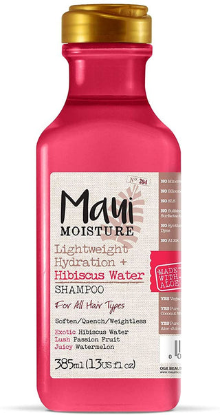 Maui Moisture Hair Care Lightweight Hydration Hibiscus Water Shampoo 13fl.oz