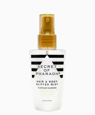 EBIN Secret of Pharaoh Hair & Body Glitter Mist 2.37 fl.oz/70 ml -Platinum Diamond