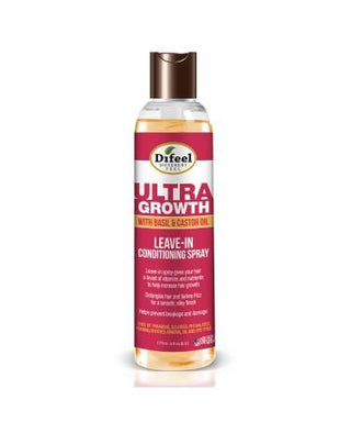Difeel Ultra Growth Leave-in Conditioning Spray with Basil & Caster Oil-177 ml/6 fl.oz