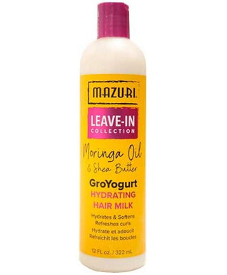 Mazuri Moringa Oil & Shea Butter  Groyogurt Hydrating Hair Milk-322 ml/12fl.oz