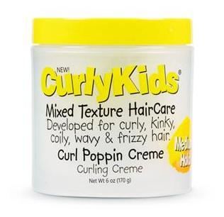 Crème Poppin pour soins capillaires à texture mixte, pour enfants bouclés, 6oz/170 g