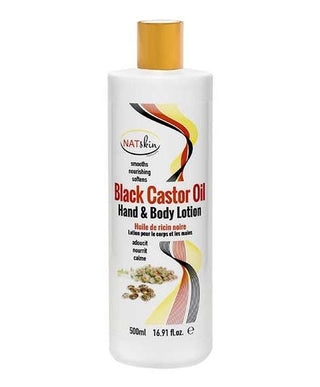 NATSKIN Hand & Body Lotion With Black Castor Oil -500ml/17.59 fl.oz