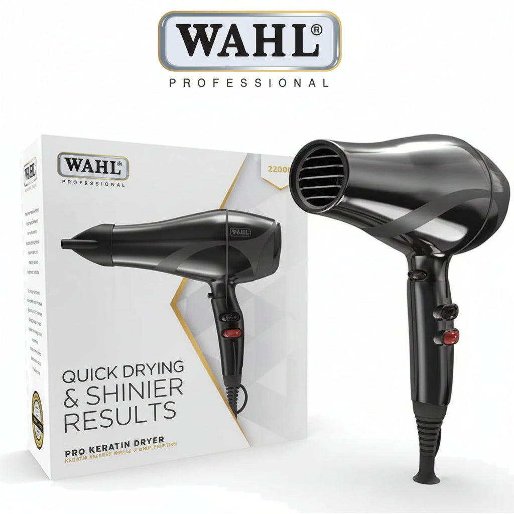 Wahl PRO Keratin Dryer 2000W | Sleek & Shiny Quick Dry Hair Dryer