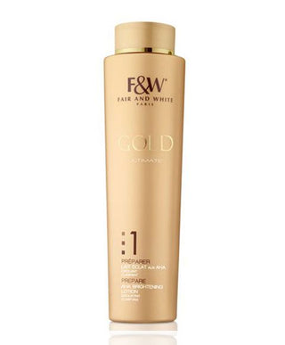 F & W Gold ultimate Preparer 1 AHA Brightening Lotion -350ML/11.8 FL.OZ