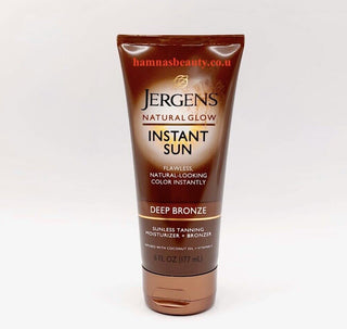 Jergens Natural Glow Instant Sun Moisturizer + Bronzer Deep Bronze -177ml/6 fl.oz