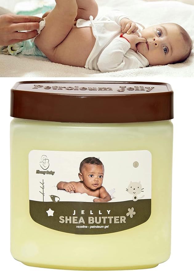 Beurre de karité à la gelée de pétrole Ebony Baby -440 ml/13 oz