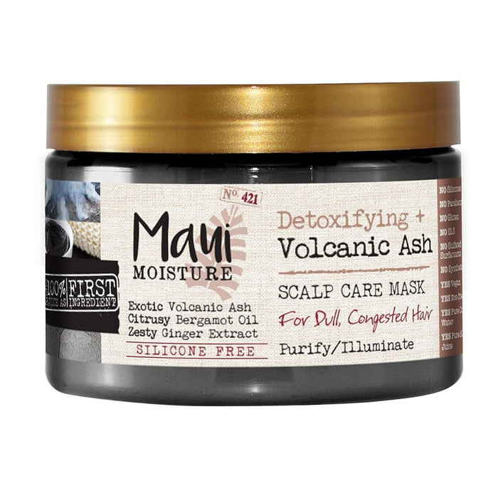 Maui Moisture Détoxifiant + Masque de soin du cuir chevelu aux cendres volcaniques 340 g/12 oz