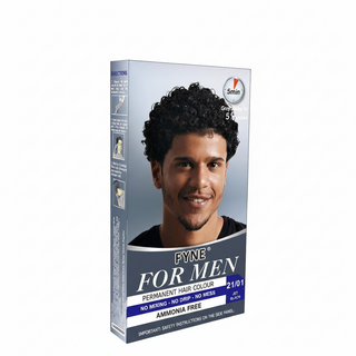 FYNE For Men Permanent Hair Colour Ammonia Free |  No-Mix Application