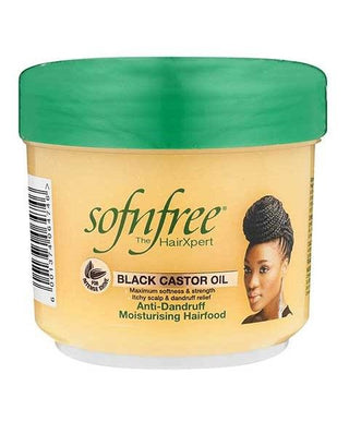 Sof N Free Black Caster Oil Anti-Dandruff Moisturizing Hair Food -250ml/8.45 fl.oz