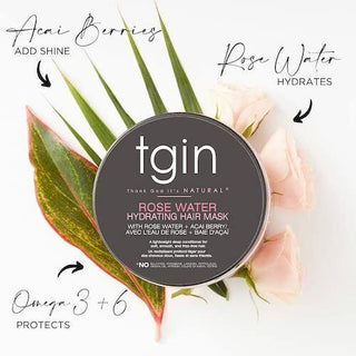 Tgin Rose Water Hydrating Hair Mask-13 fl.oz/384 ml