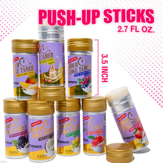 EBIN NEW YORK Edge Tamer Hair Sleek Stick Extreme Firm Hold – 75g / 2.7 Oz | Acai Berry, Coconut, Kiwi Pineapple, Mango, Original, Peaches, Strawberry, Wild Berry