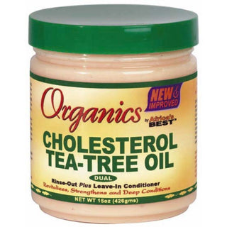 Africa' best Cholesterol Tea-Tree Oil Rinse -out plus leave-in-Conditioner-426g/15oz