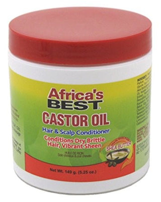 Africa's Best Castor Oil Hair & Scalp Conditioner - Made with pure Shea Butter 5.25oz