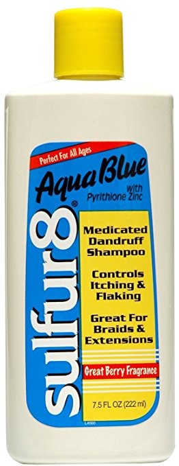SULFUR8 AQUA BLUE MEDICATED DANDRUFF SHAMPOO 222ML/7.5OZ