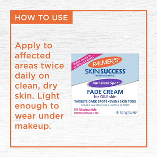 Palmer’s Skin Success Anti-Dark Spot Fade Cream for Oily Skin 75g | Niacinamide Care