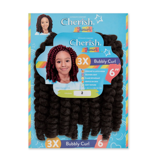 Cherish Junior Kids Bulk Butterfly Locs 3X Pack 8 inch synthetic protective styling hair 2