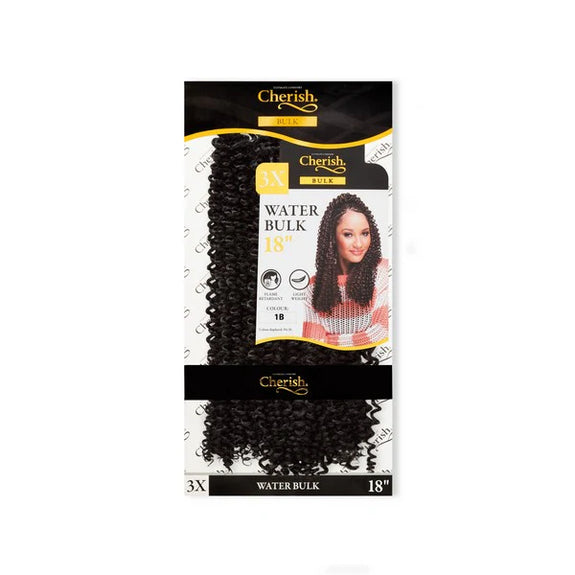 Cherish Ultimate Comfort Water Wave Bulk Hair 3X Pack 18 Inch | Braiding Hair